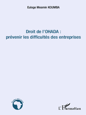 cover image of Droit de l'OHADA